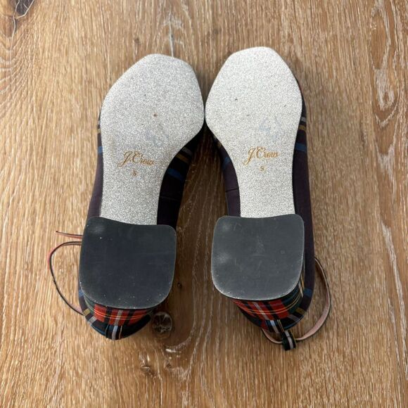J. Crew Women's Stewart Tartan Plaid Fabric Pumps - Picture 6 of 8